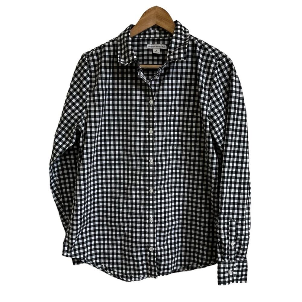 Amazon essentials women’s button down shirt medium‎